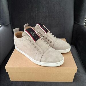 Christian Louboutin Taupe F.A.V Fique A Vontade Men Shoes